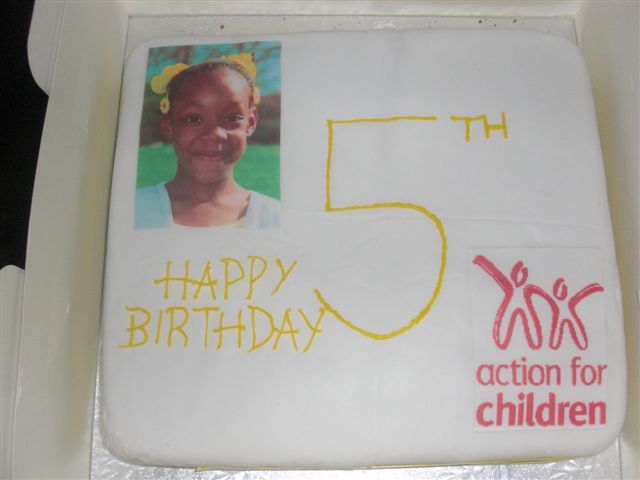 A cake for Action for Children Adoption Black Families